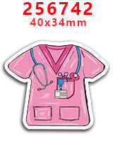 Wholesale Random 30pcs Pink Christmas Nurses' Day Acrylic Flatback