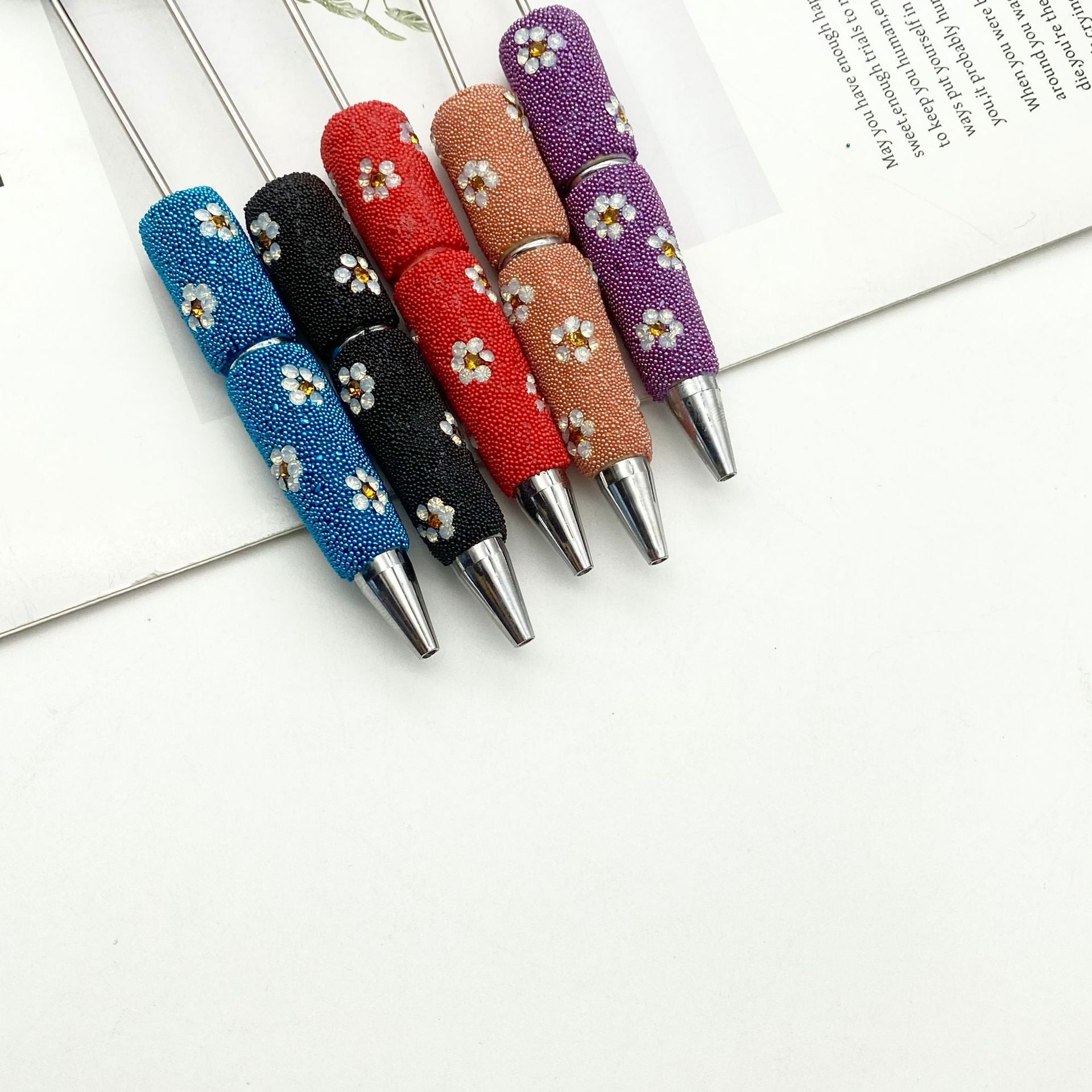Wholesale Daisy diamond beaded pen