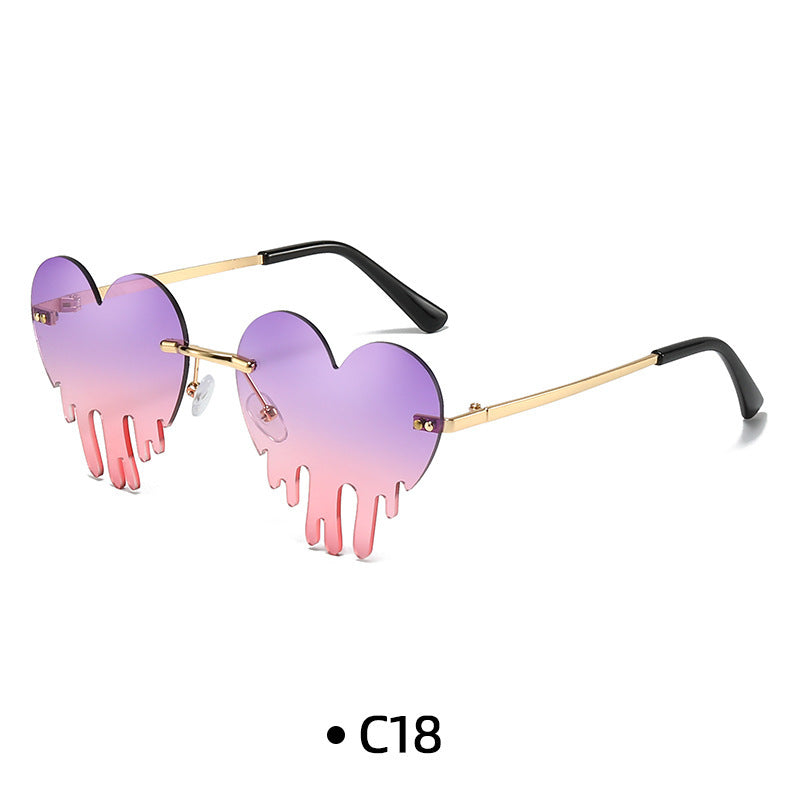 Wholesale 028 New Fashion Personalized Sunglasses Colorful Ocean Lens Sunglasses for Men and Women