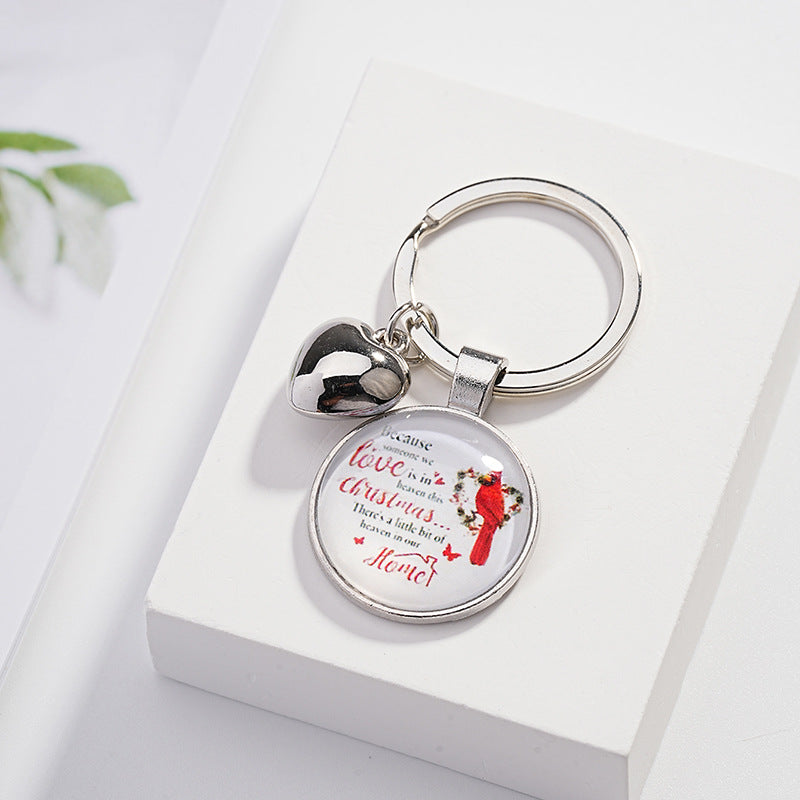 Wholesale Metal Cardinal Bird Keychain