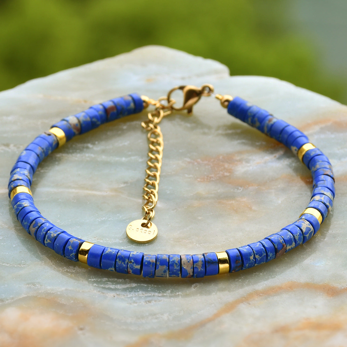 Wholesale Dopamine Natural Stone Beaded Bracelet