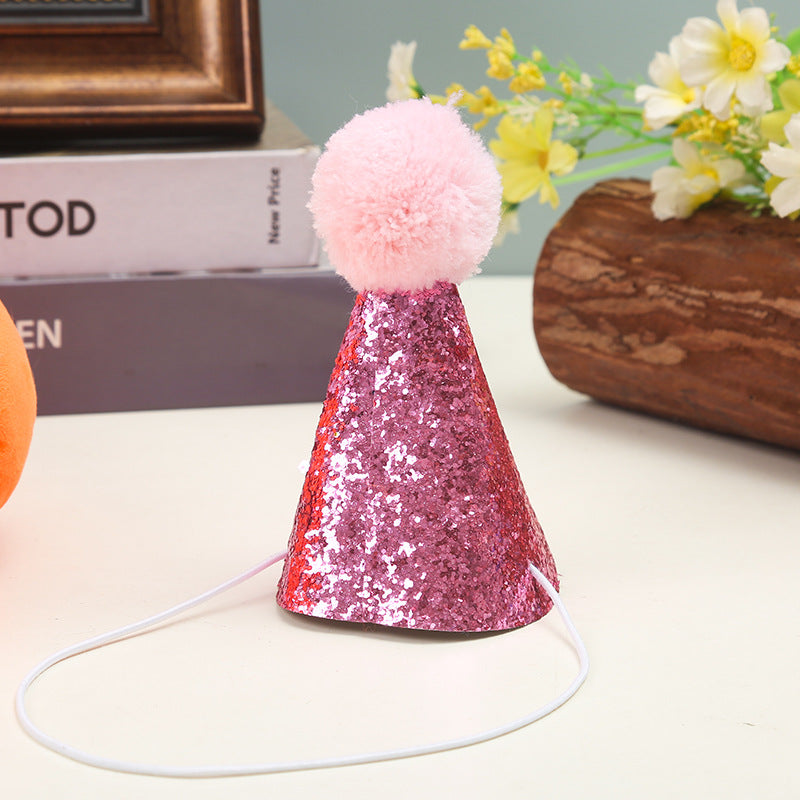 Wholesale children' s pet birthday bow tie birthday hat suit dog cat bow party