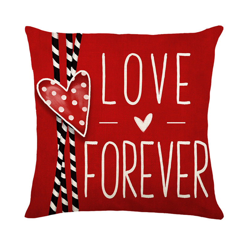 Wholesale Letter Love Valentine's Day Printed Polyester Pillows