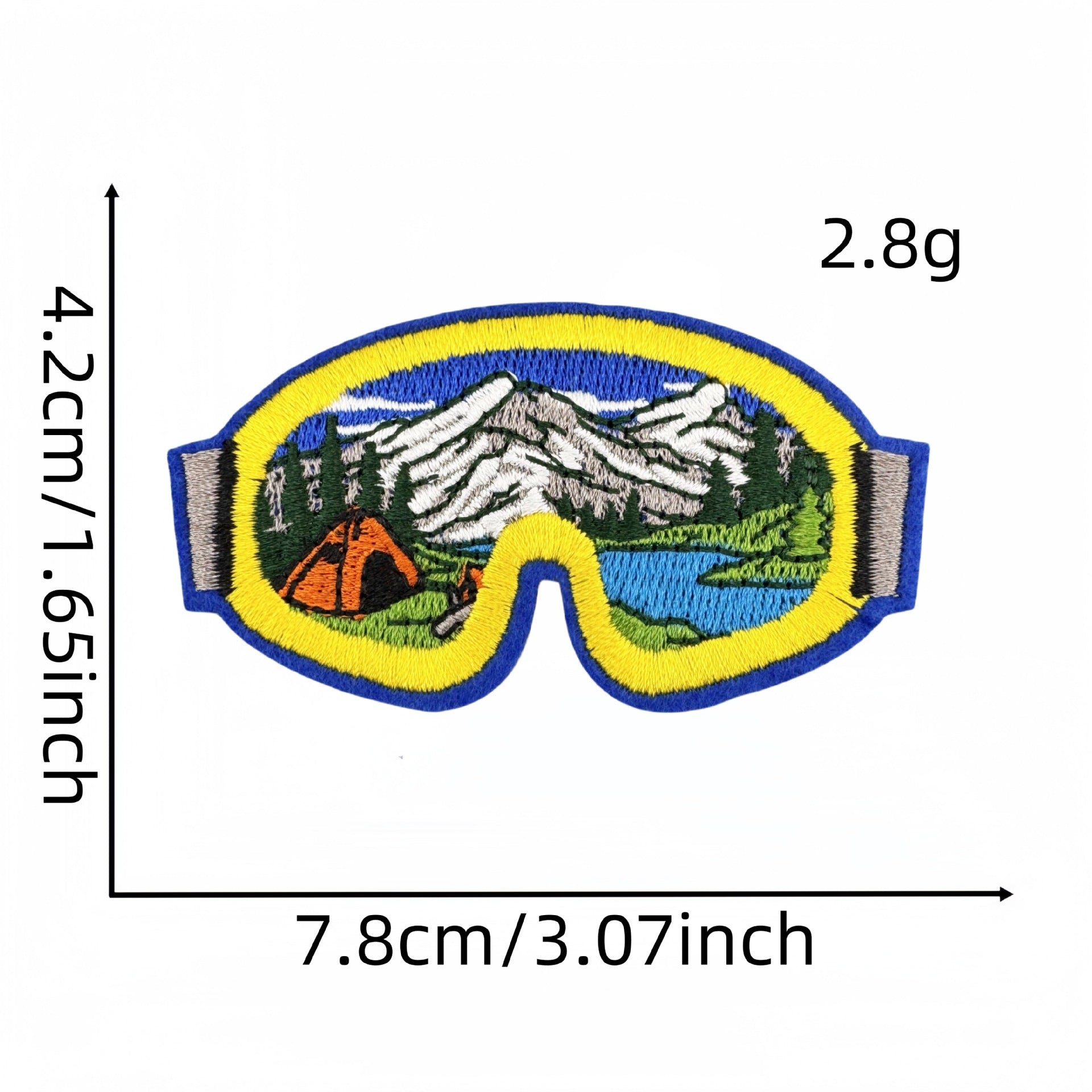 Wholesale  Cartoon Outdoor Scenery Embroidery Cloth DIY Patches Stickers