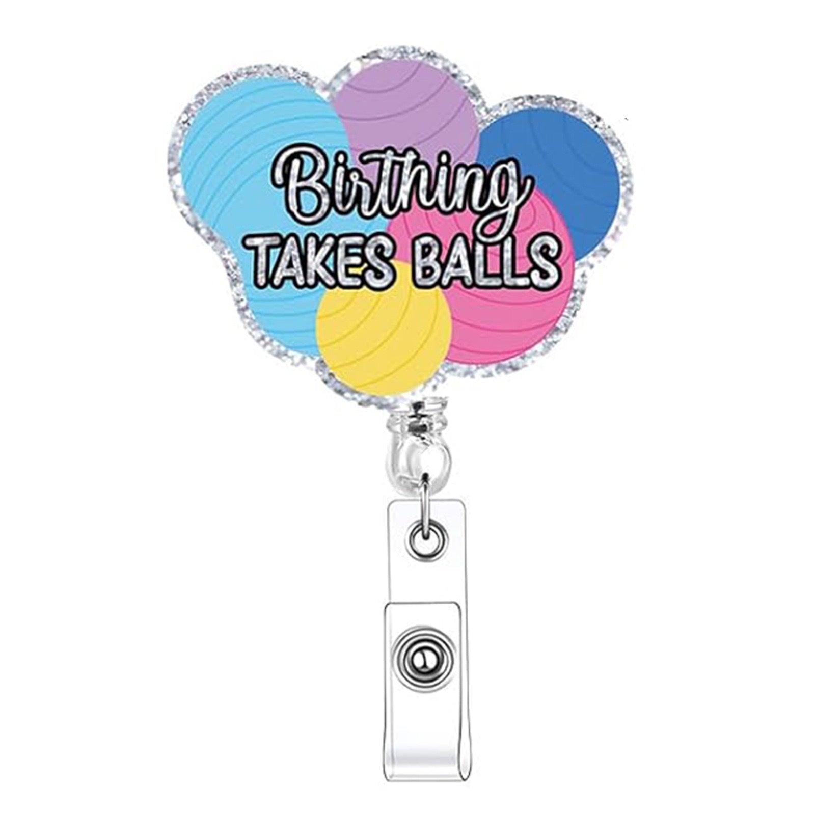 Wholesale Hospital maternity and newborn theme retractable badge keychain
