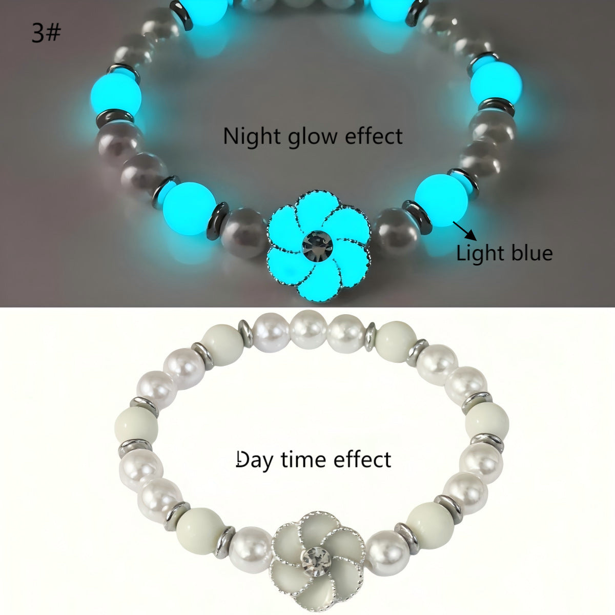 Wholesale 5pcs Dreamy Luminous Rotating Sunflower Bracelet