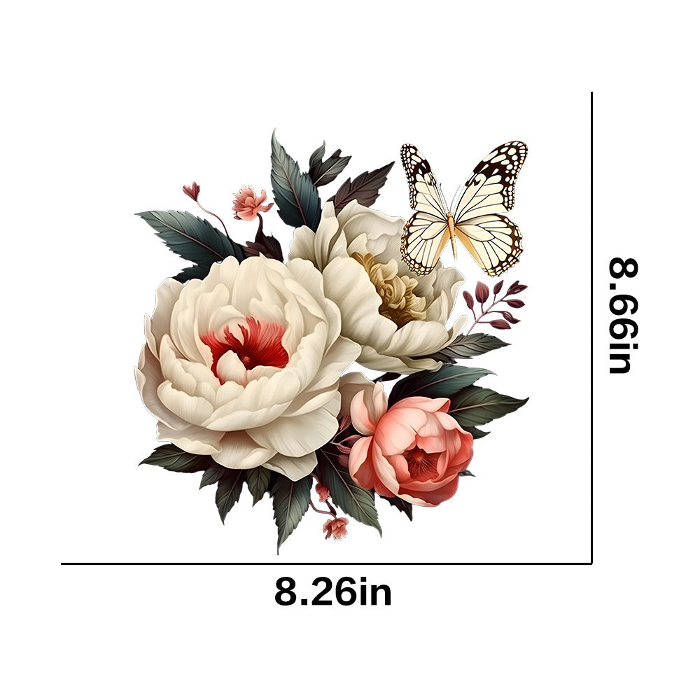 Wholesale Vintage Butterfly  UV DTF Ready to Press Transfers Wraps