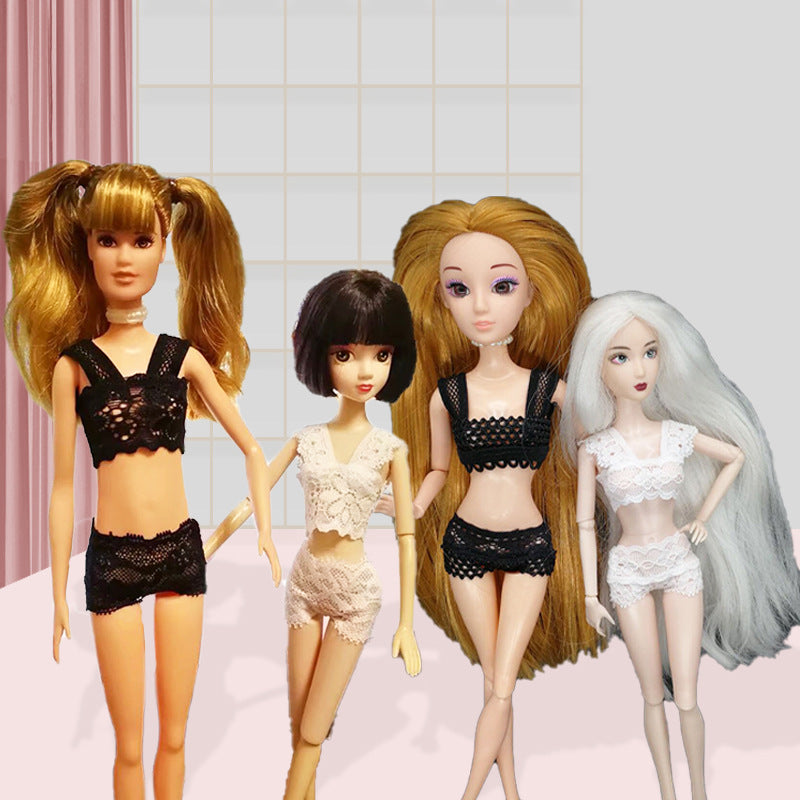 Wholesale 10pcs/pack Doll dress-up clothes underwear pajamas lace cloth baby clothes