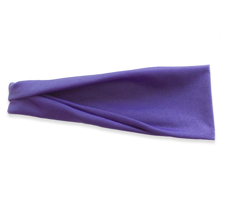 Wholesale Women's Solid Color Yoga Sports Fitness Running Sweat Absorbing Breathable Elastic Jumper Headband
