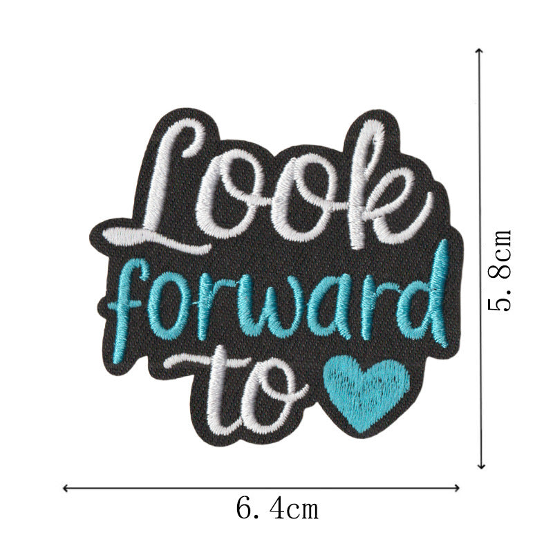 Wholesale Embroidered Letter Patches Set Of 9 Heat Glue Back DIY Towel Craft Supply