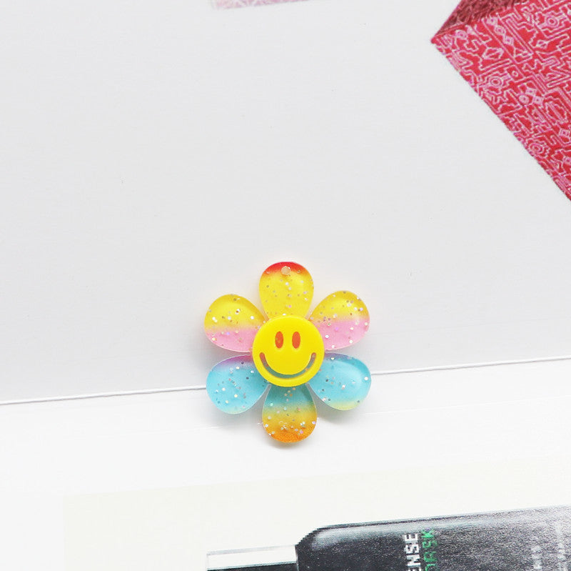 Wholesale 10pcs Glitter Gradient Color Double Layer Patch DIY Accessories