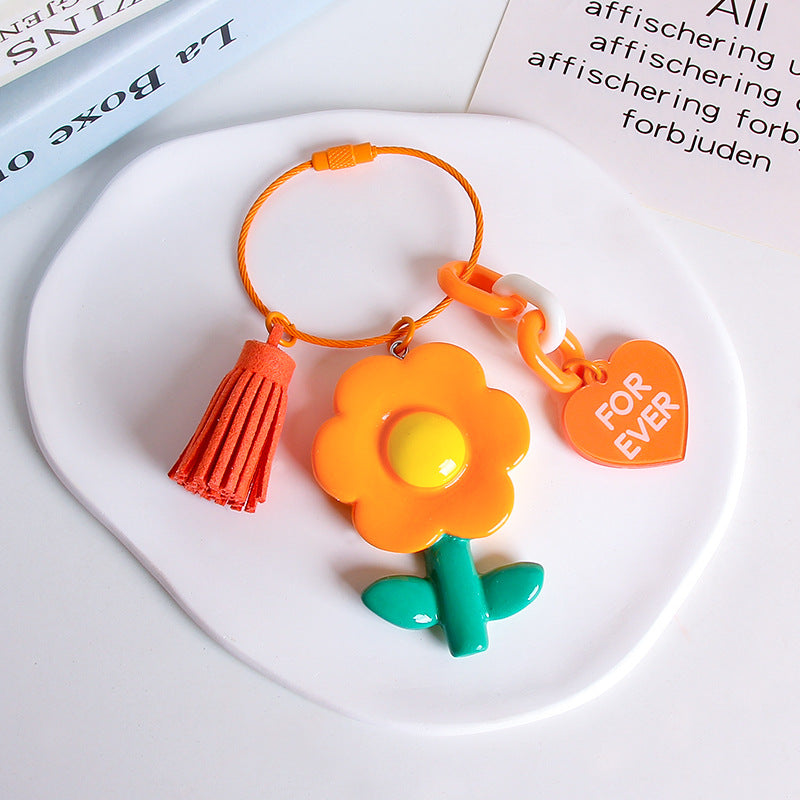 Wholesale Flower Wire Rope Keychain