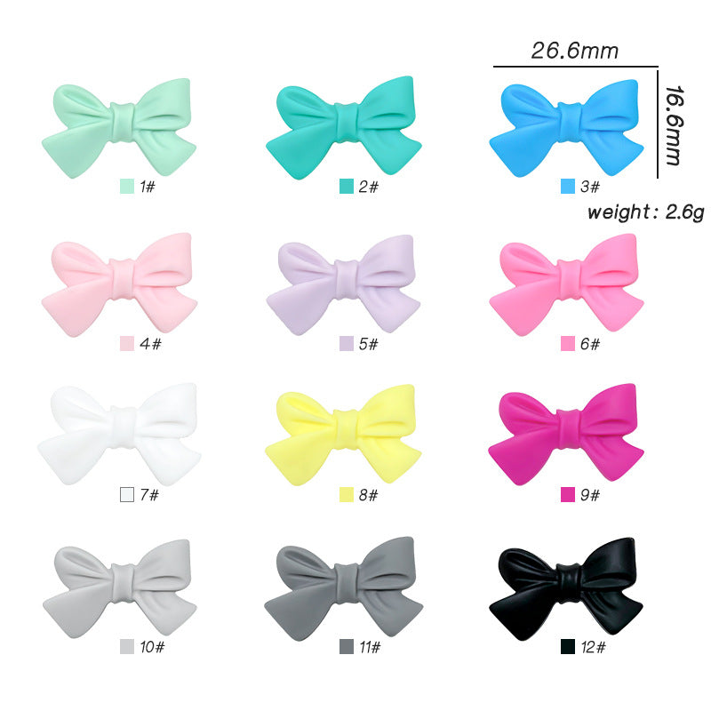 Wholesale 10pcs Colorful and beautiful bowknot Focal Beads