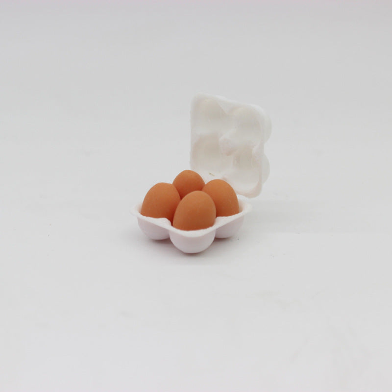 Wholesale Miniature food toy egg preservation box Doll Accessories