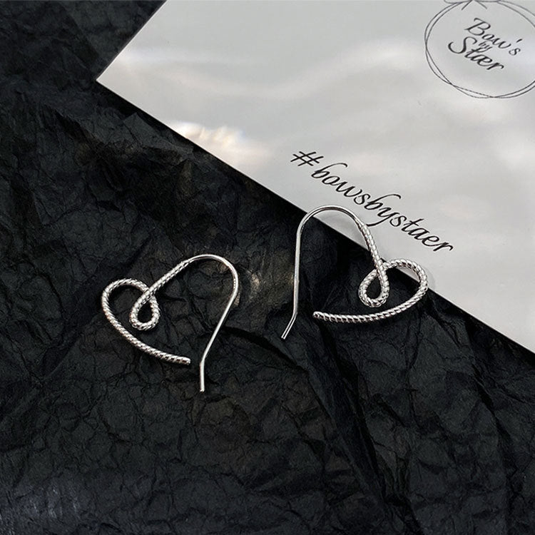 Wholesale 925 Sterling Silver Heart Earrings