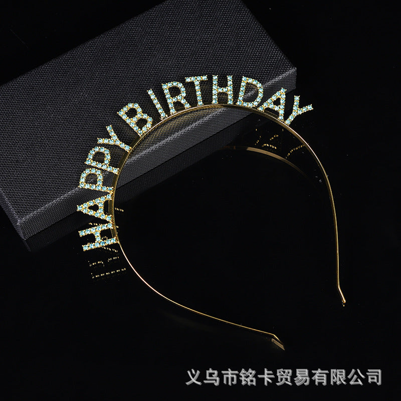 Wholesale Wholesale happy birthday birthday party headdress headband