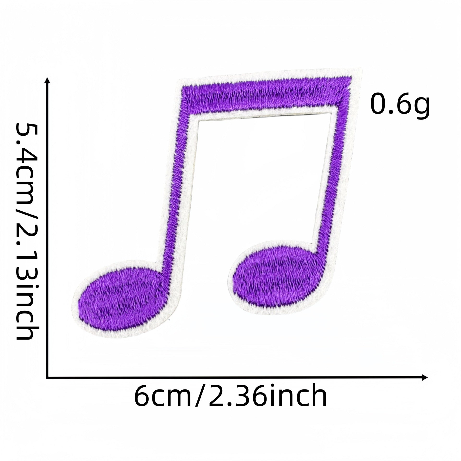 Wholesale Fashion Musical Note Iron On Cloth Patches For DIY Clothing Decoration Boutique Accessory