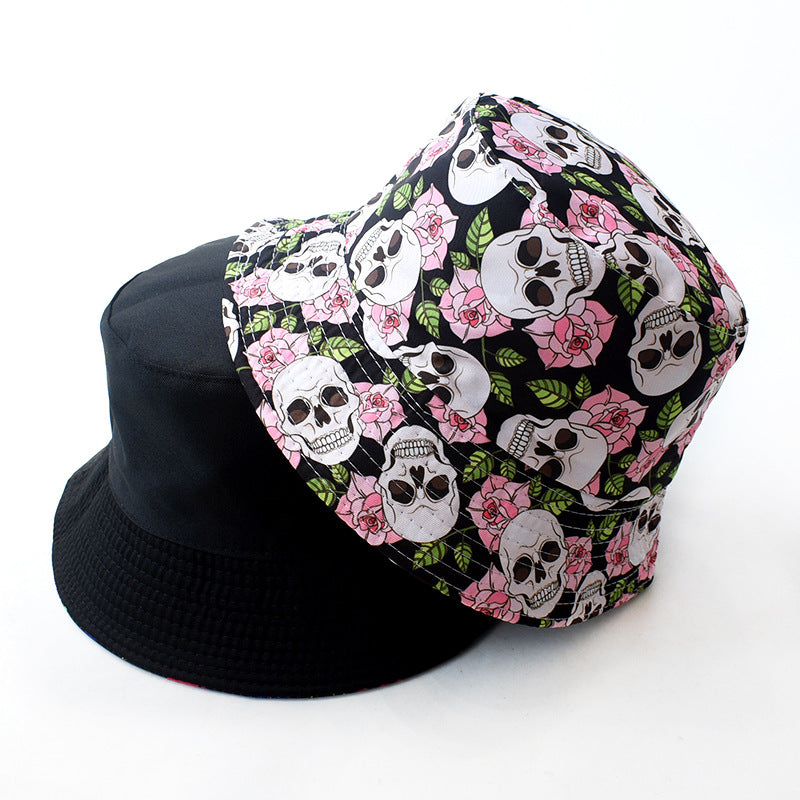 Sombrero de cubo de cráneo reversible de poliéster al por mayor