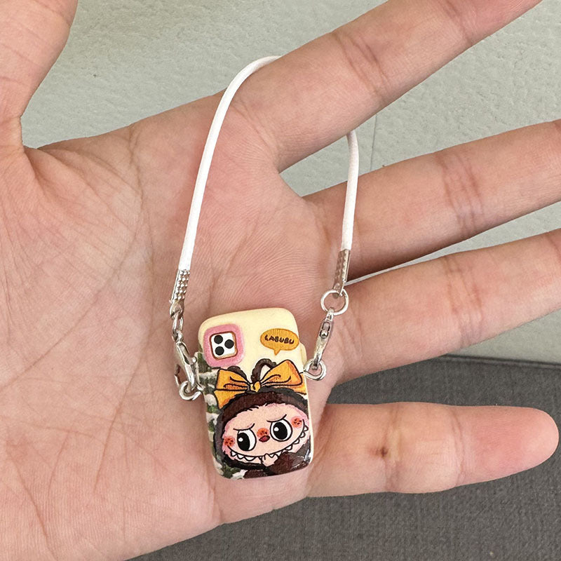 Wholesale  Mini Cartoon Mobile Phone Doll Accessories