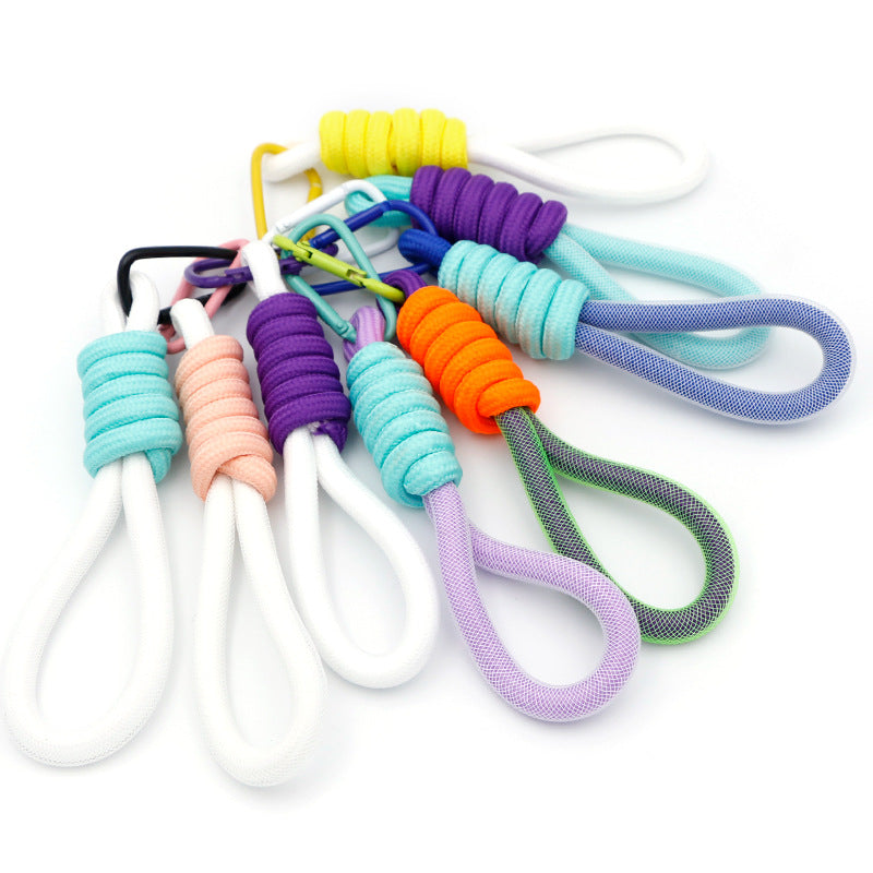 Wholesale Braided Lanyard Bag Accessories Webbing Keychain