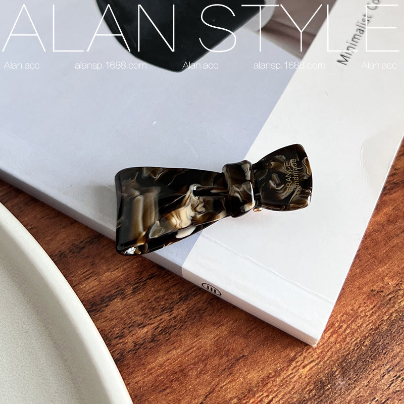 Wholesale Colorful Bow Duck Mouth Acetate Hair Clips