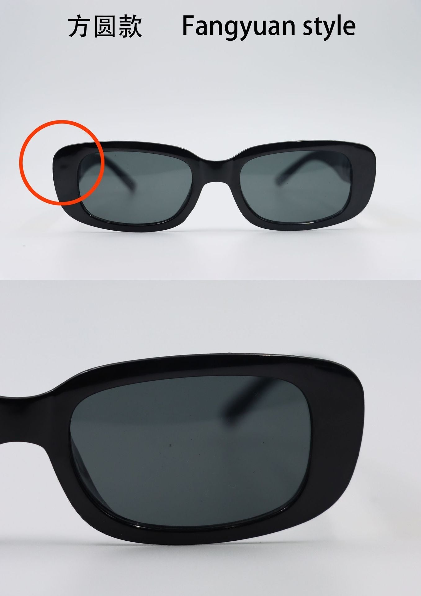 Wholesale Fashion Personalized Retro Square Cat Eye Sunscreen Sunglasses