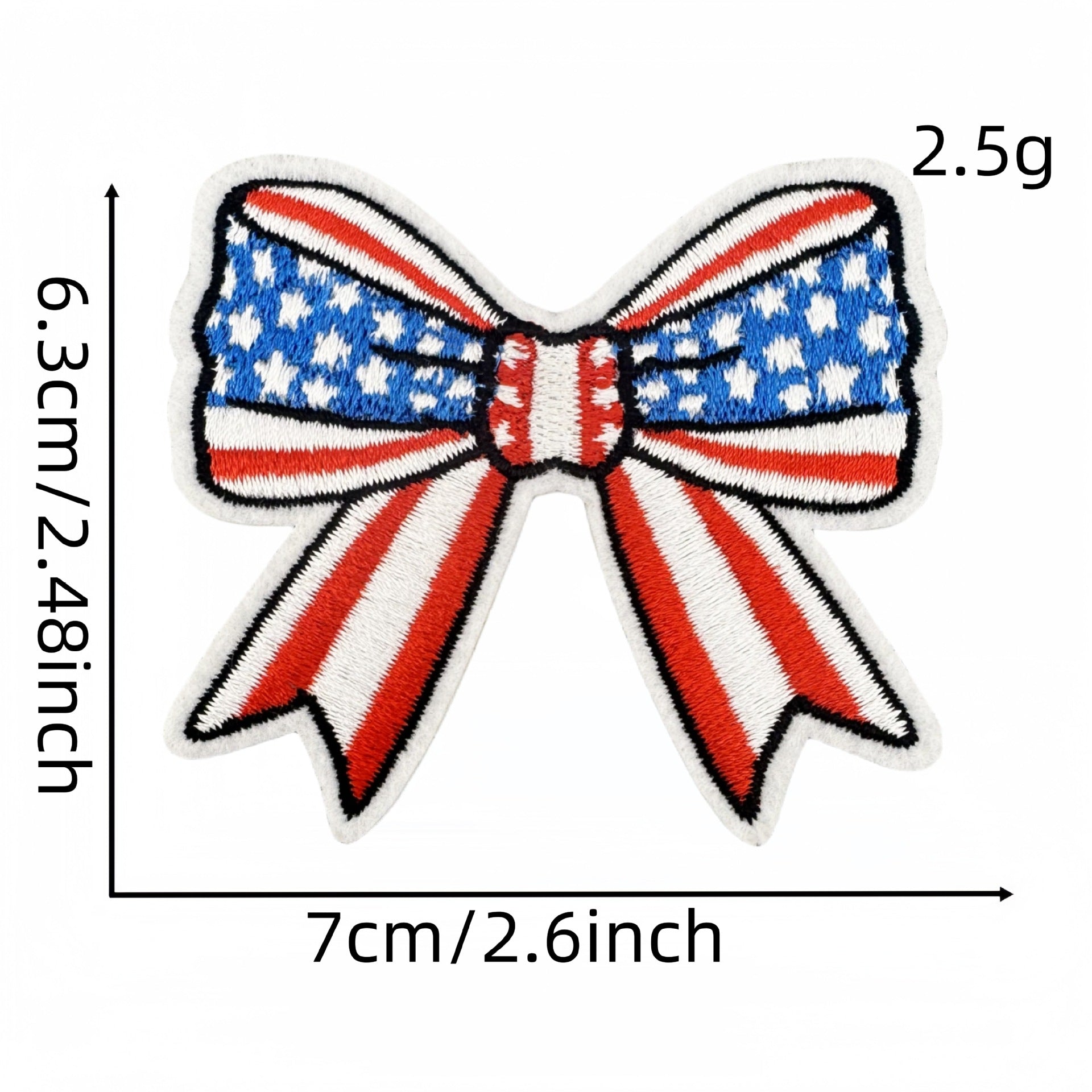 Wholesale Colorful Flag Independence Day Bow DIY patches