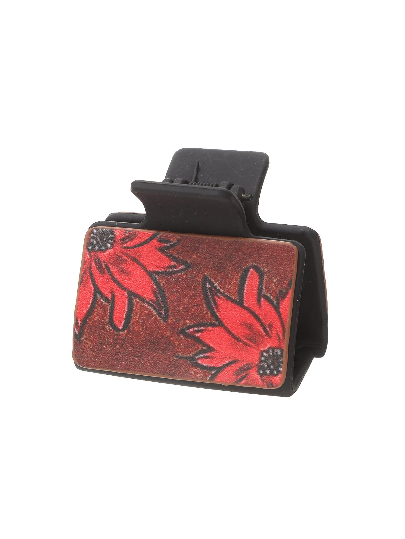 Wholesale Western Style Sunflower Feather Leather Hairpin Shark Clip Combination