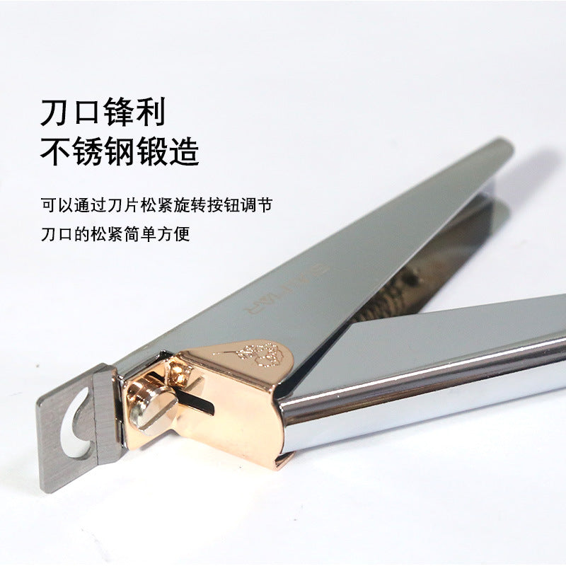 Wholesale Stainless steel nail art nail clippers flat U-shaped nail clippers extension nail shaping tool sharp