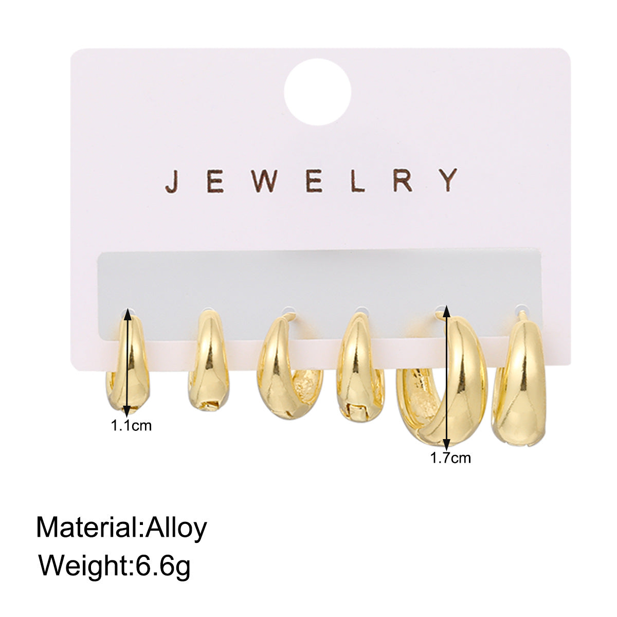Wholesale Simple large earrings, high-end niche