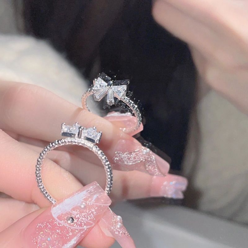 Wholesale Runaway Princess Diamond Bow Ring