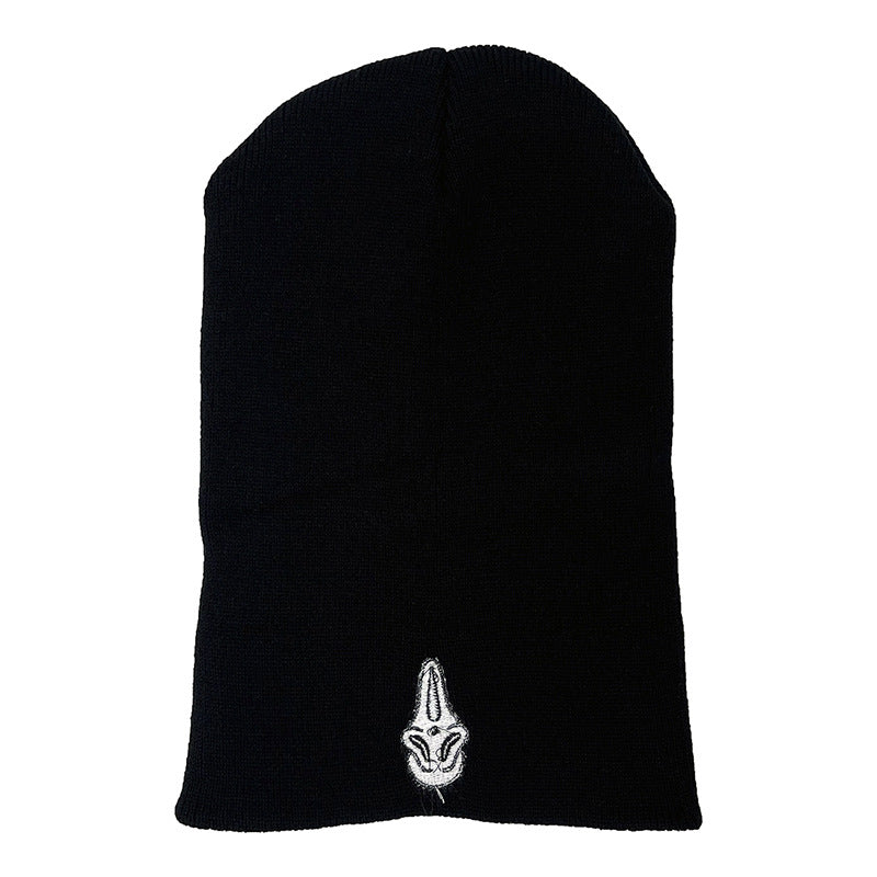 Wholesale Scream Mask Grimace Embroidered Woolen Knitted  Acrylic Hat