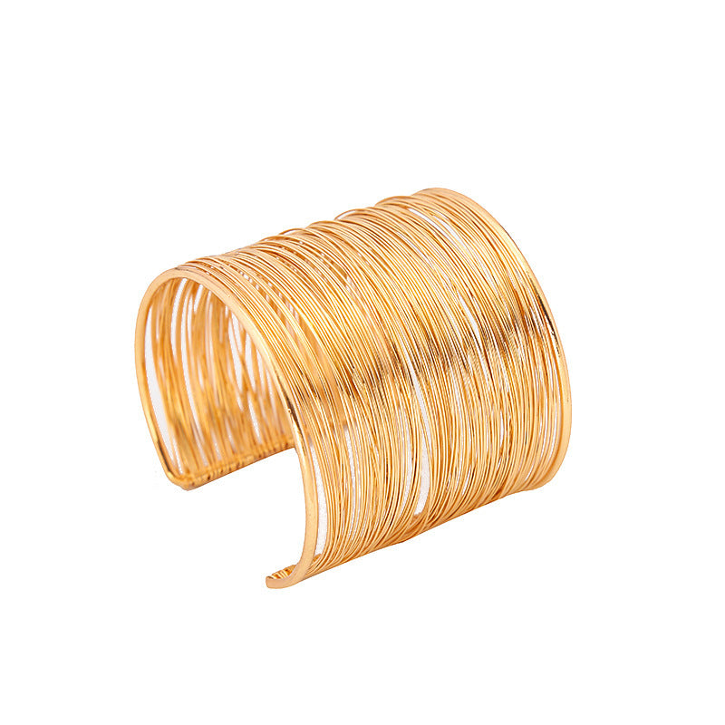 Wholesale Vintage Exaggerated Metal Open Bracelet