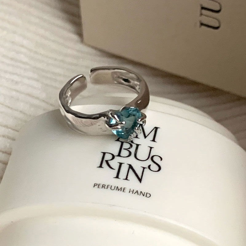 Wholesale Dopamine Love Colored Zircon Open Ring