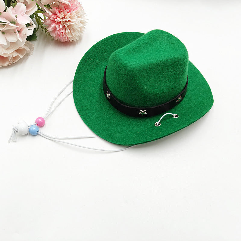 Wholesale Mexico Western Cowboy Hat Birthday party Hat Sunshade Sunscreen Hat Mini Pet Hat
