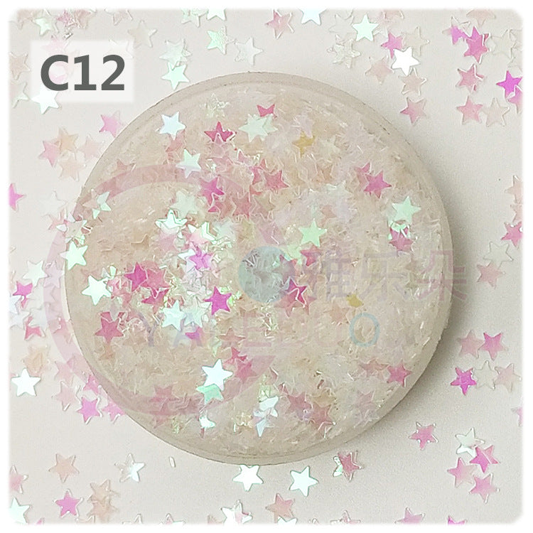 Wholesale 4mm five-pointed star pvc sequins