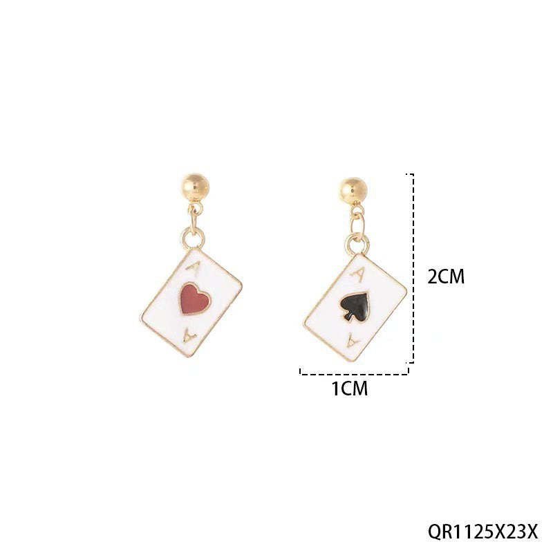 Wholesale Valentine' s Day Sparkling Three Series Heart shaped Acrylic Earrings