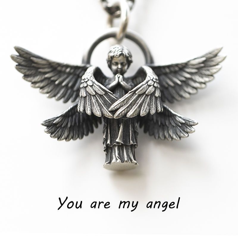 Wholesale Seraph Pendant Alloy Necklace
