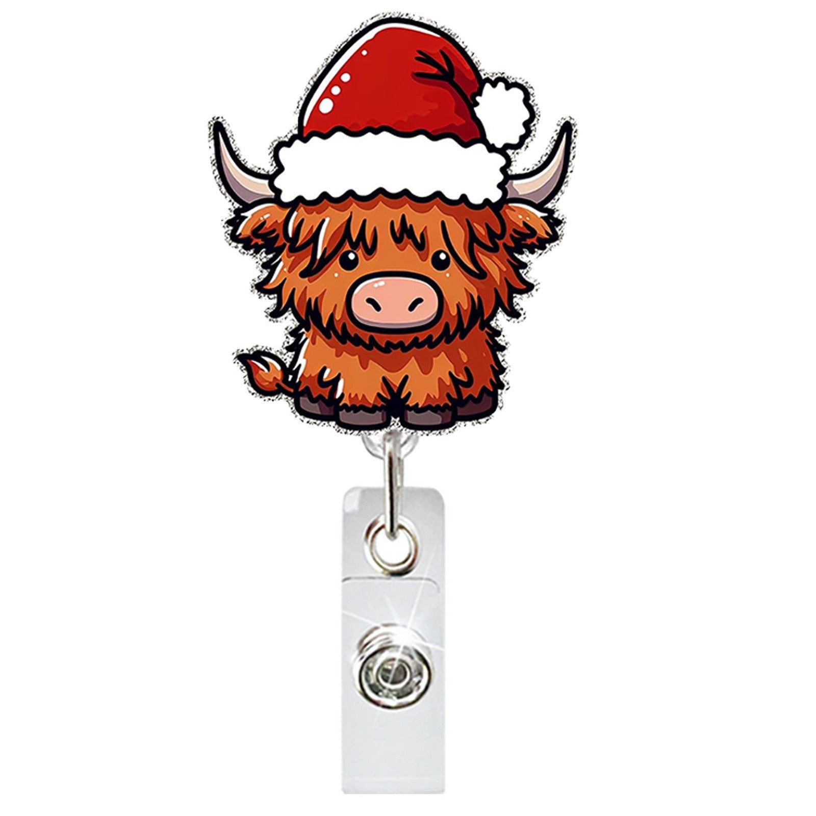 Wholesale Christmas Cute Animals Badge Reels