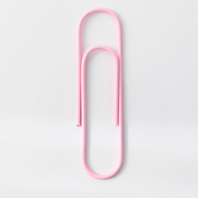 Wholesale Color paper clip 100mm large paper clip plastic-coated paper clip metal 10cm extra large paper clip
