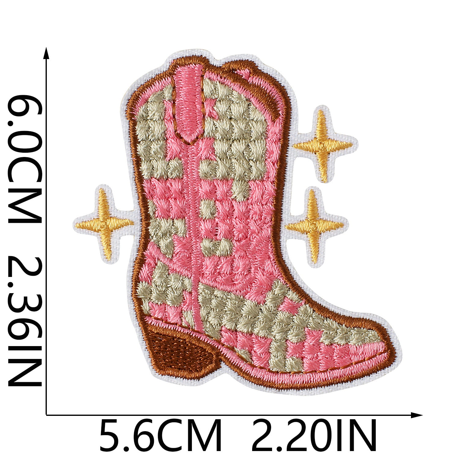 Wholesale Retro Western Cactus Embroidered Patch Iron On Apparel Fashion Accessory