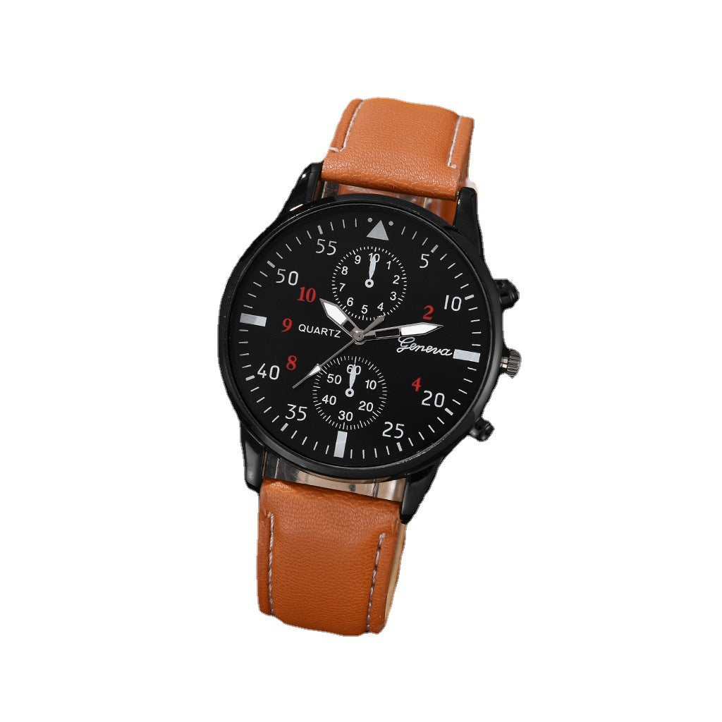 Wholesale PU Strap Men's Versatile Fashion Watch