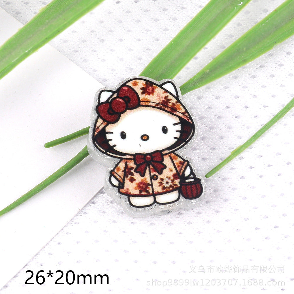 Wholesale 10pcs Cute cartoon characters Flatback