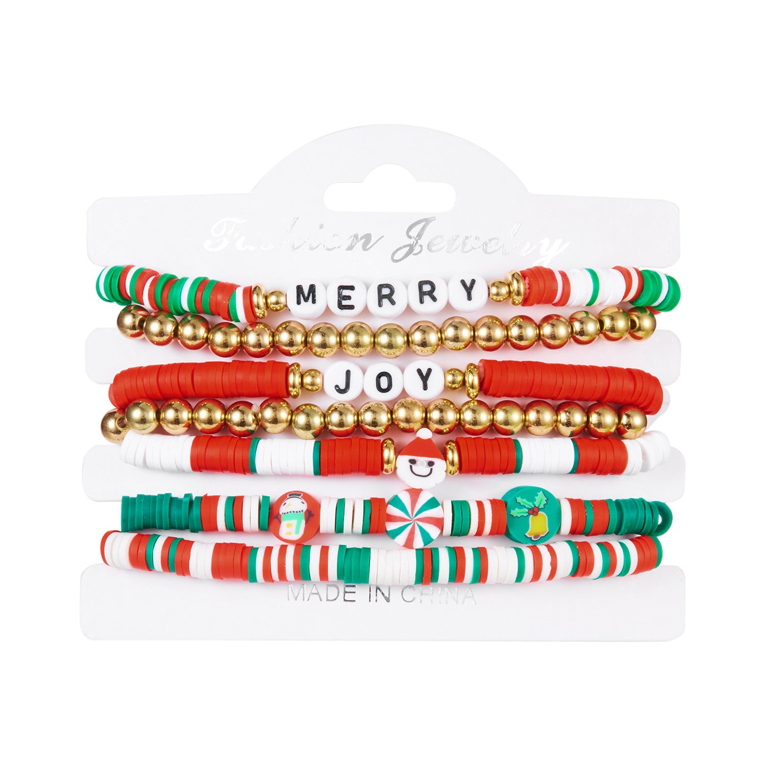 Wholesale Christmas style bracelet fashionable and versatile letter beaded set
