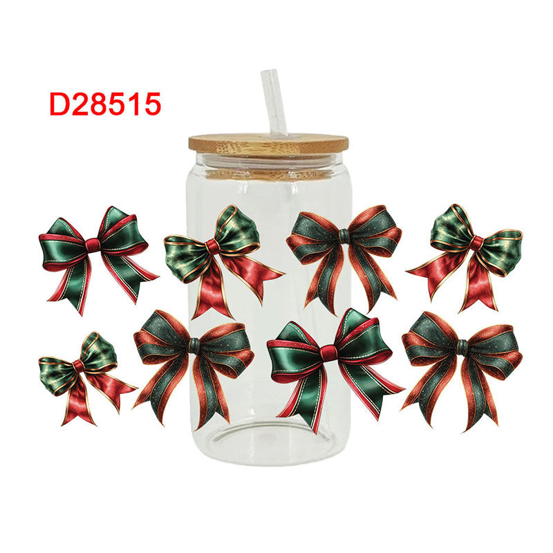 Wholesale Colorful and diverse bows 16oz Cup UV DTF Wraps