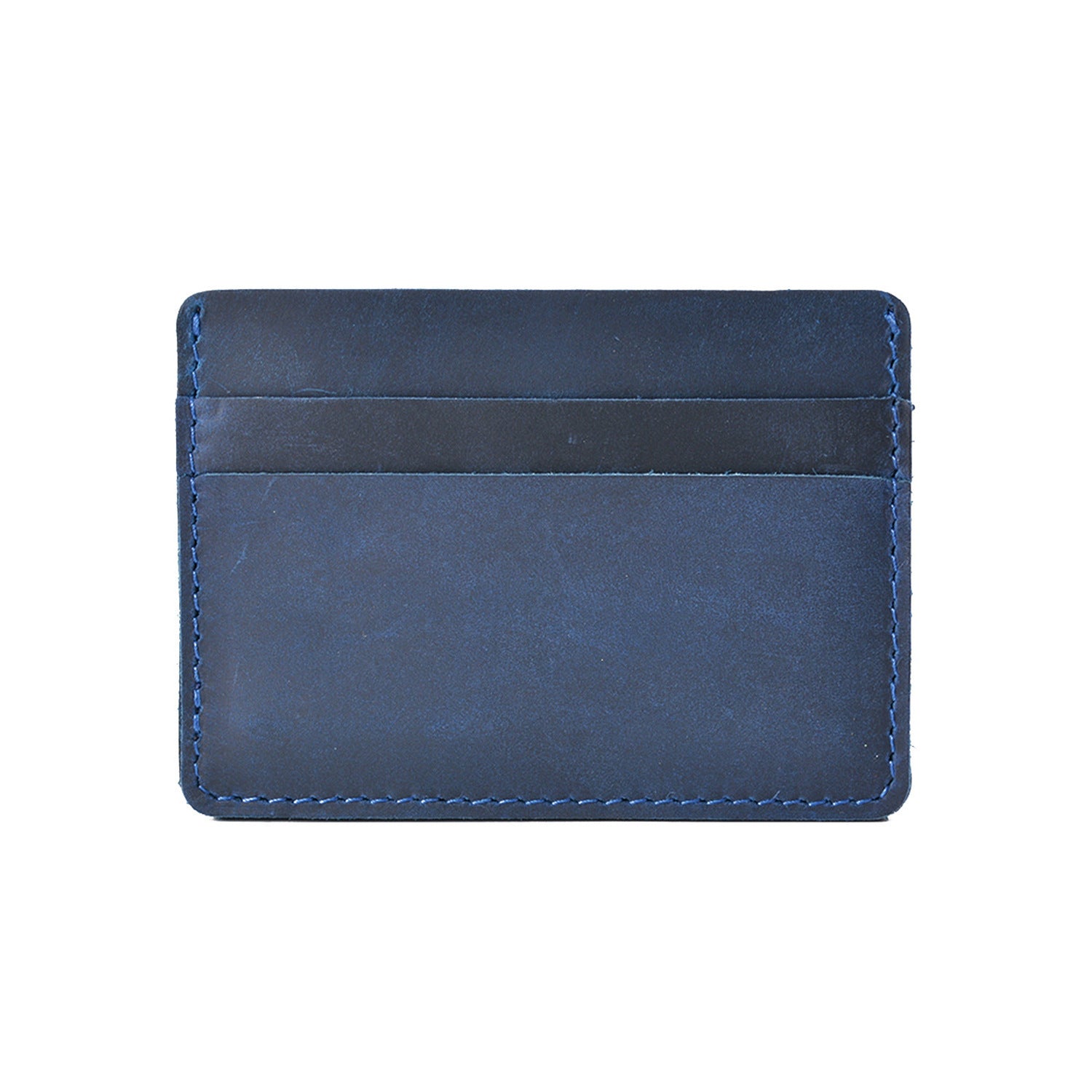 Wholesale Top Layer Cowhide Mini Vintage Handmade Ultra-Thin Leather Wallet