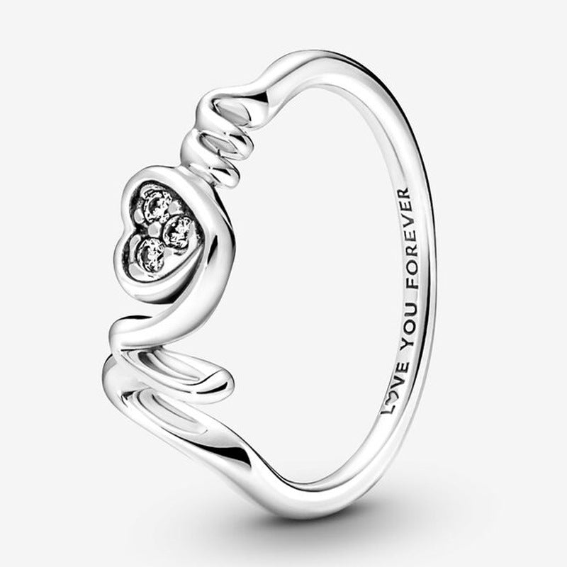 Wholesale Fashion dark purple Pansy Ring