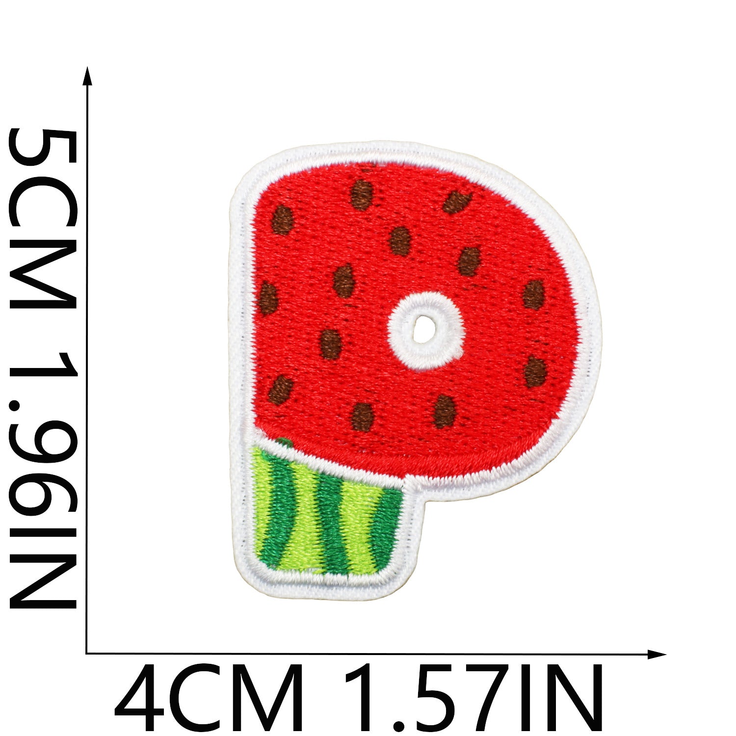Wholesale Embroidered Watermelon Alphabet Patch Set 26 Letter Appliques For Clothing Bags And DIY Decoration