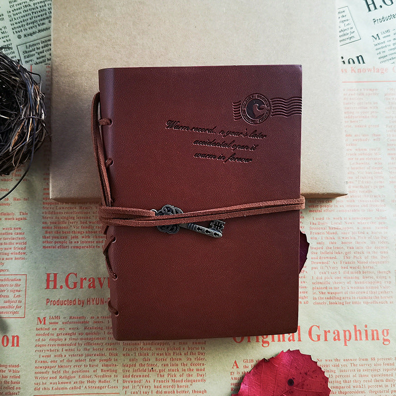 Wholesale Thickened Strap Kraft Paper Creative Imitation Leather Vintage Notebook