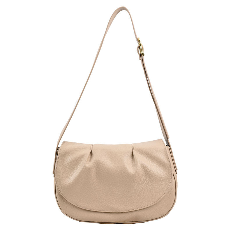 Wholesale Soft Leather Autumn Simple Large Capacity Casual Shoulder Crossbody Bag